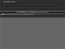 Tablet Screenshot of ekopedia.com